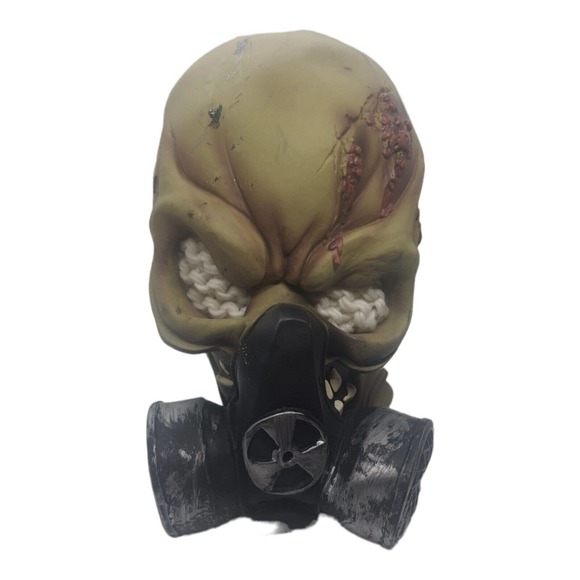 Full Face Latex Gas Mask Skull Alien Head Gasmask Halloween Costume Horr… - Picture 3 of 12